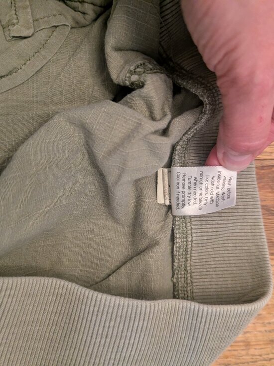 Sonoma 1X Army Green Cuffed w/ Button Elastic Waist Shorts - Picture 6 of 8